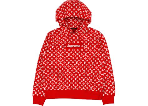 supreme louis vuitton felpa rossa|supreme x louis vuitton jacket.